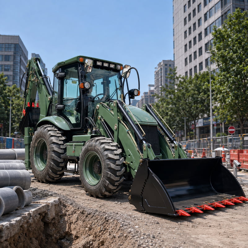 Professional Euro5 4x4 Backhoe - Urban Farming Is recension och pris