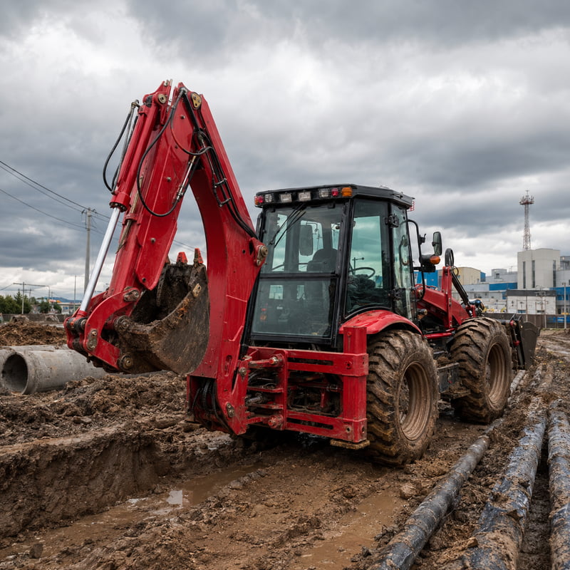 Professional Euro5 4x4 Backhoe - Urban Farming Is recension och pris